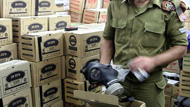 Palestinos exigen a Israel máscaras de gas por temor a la guerra en Siria