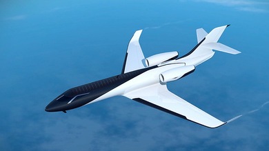 VIDEO: Diseñan el primer avión privado 'sin ventanas'