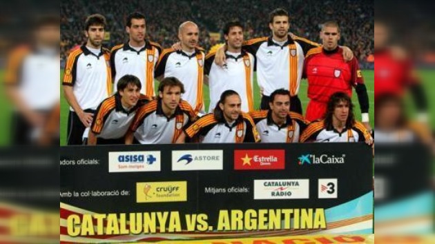 Cataluña venció a Argentina en partido amistoso en Barcelona