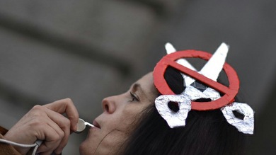 Otra 'marea blanca' inunda Madrid en defensa de la sanidad pública