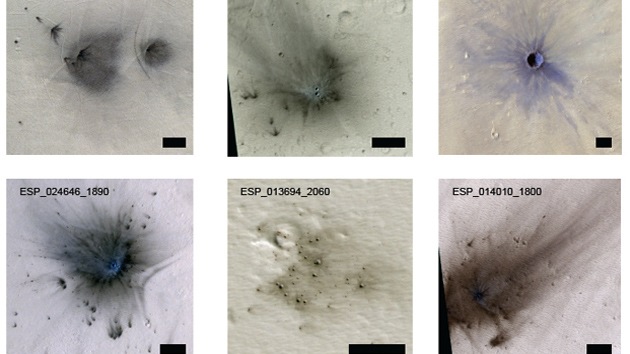 Fotos: Más de 200 asteroides 'bombardean' Marte al año