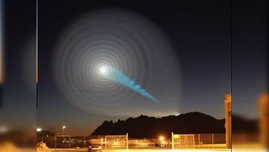 Un cohete ruso alumbró el cielo de Noruega