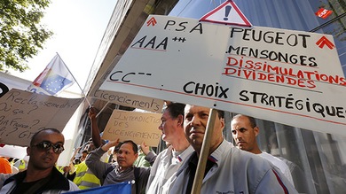 Francia: ventas de autos caen y se llevan en picada al empleo