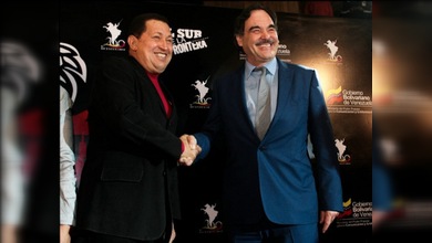Chávez en el estreno de “Al Sur de la Frontera”, de Oliver Stone