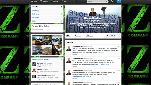 ‘Hackean’ las cuentas de Facebook y Twitter del vice primer ministro de Israel