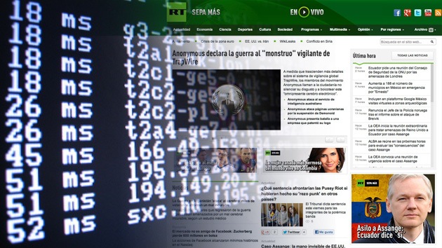 La página web de RT ha sido víctima de un ataque DDoS