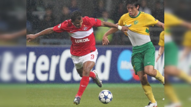Spartak golea a Žilina "a ritmo de samba" y rompe maleficio en la Champions