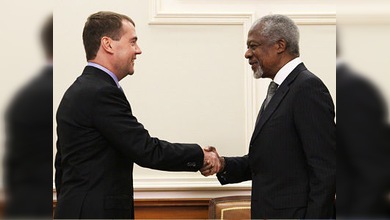 Medvédev: Annan es la última oportunidad para Siria