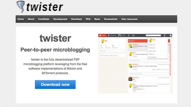 Twister, el innovador análogo de Twitter inaccesible para el espionaje de la NSA