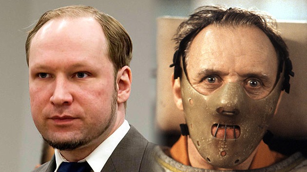 Un perito comparó al 'asesino de Oslo' con Hannibal Lecter