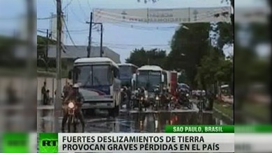 Al menos ocho muertos en Brasil como resultado de deslizamientos de tierras