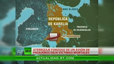 Varios muertos en el aterrizaje forzoso de un avión de pasajeros al norte de Rusia