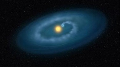 Hallan un planeta gigante que está siendo desintegrado por su propia estrella