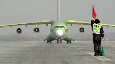 El primer avión chino de transporte militar, listo para entrar en servicio