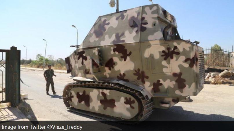 Erstaunlich und bizarr - selbstgebaute kurdische Panzer gegen IS in Syrien