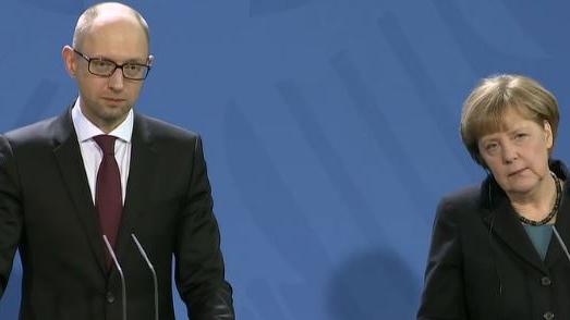 Ukrainischer Premier in Berlin - Er bedankt sich beim deutschen Steuerzahler und will mehr Geld