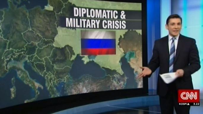 Hat CNN Geheiminformationen? US-Sender zeigt aktuelle Karte mit Ukraine als Teil von Russland