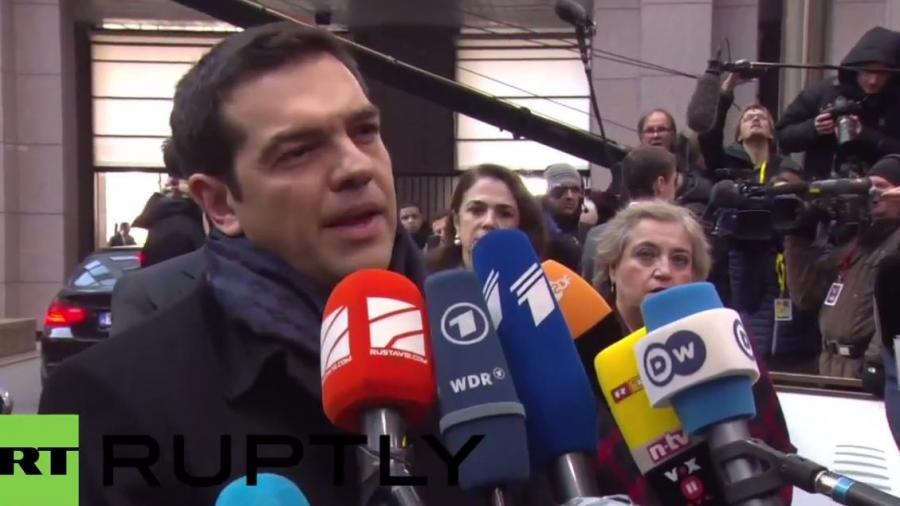 Tsipras in Brüssel: Stopp der Austeritätspolitik und Lösung der humanitären Krise in Europa
