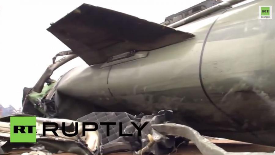 LNR-Kämpfer holen Totschka-U Rakete vom Himmel