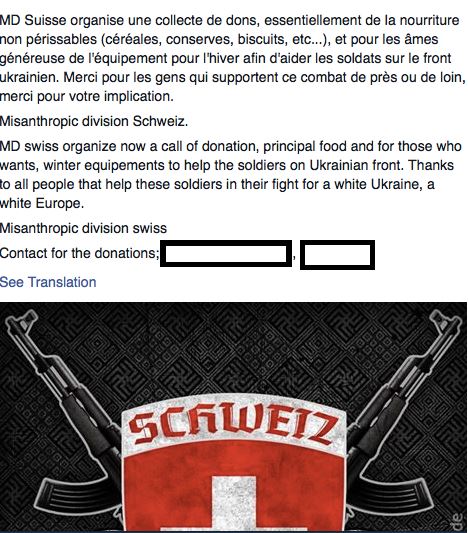 Winterhilfswerk der Alpenrepublik? Schweizer Neo-Nazis unterstützen das Asow-Bataillon in der Ukraine