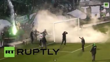 Athen: Schwere Krawalle bei Fußballspiel