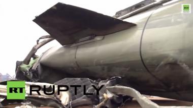 LNR-Kämpfer holen Totschka-U Rakete vom Himmel