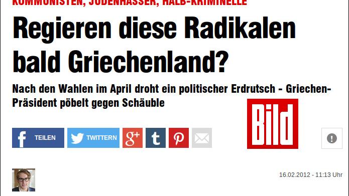 Das kann teuer werden! Griechischer Syriza-Führer Tsipras verklagt BILD wegen Beleidigung und Diffamierung