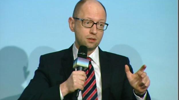 Premier Jazenjuk: „Die Ukraine ist die kugelsichere Weste Europas"