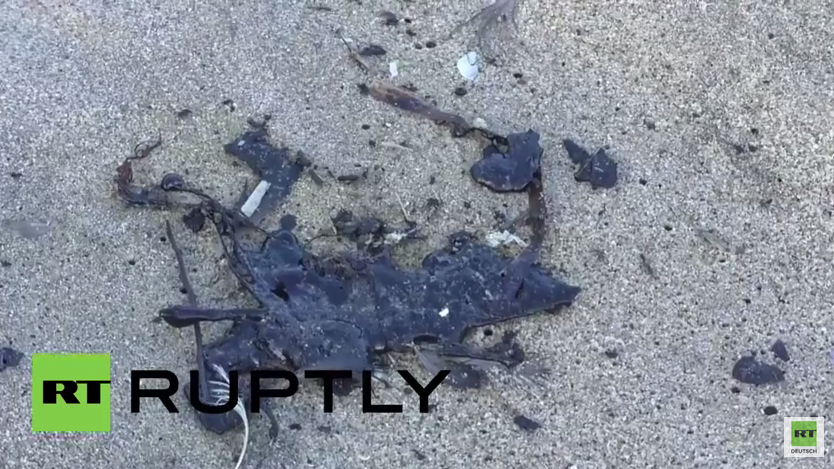 USA: Undefinierbare ölige Substanz am Strand von Kalifornien angespült