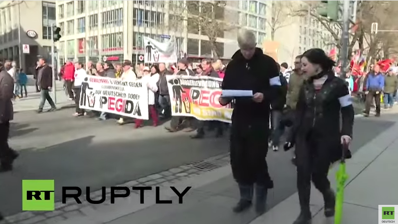 Live: Pegida-Demonstration in Dresden