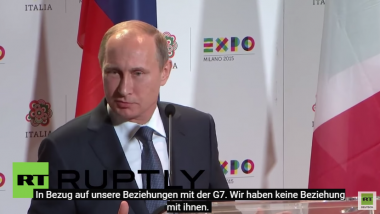 Putin: „Die G7 sind keine Organisation, sondern ein Interessensverein"