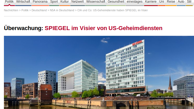 CIA spionierte den Spiegel aus und gab Informationen ans Kanzleramt weiter