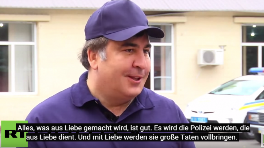 Saakaschwilis Geheimrezept für neue Polizei in Odessa ist ganz viel Liebe