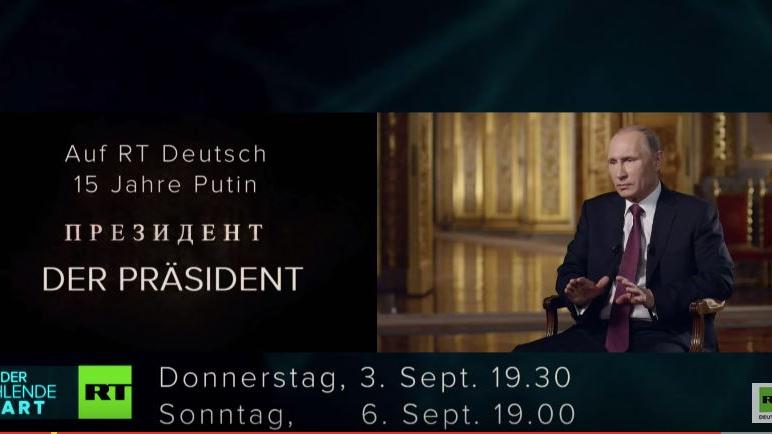 RT Deutsch präsentiert die Putin-Doku „Der Präsident“