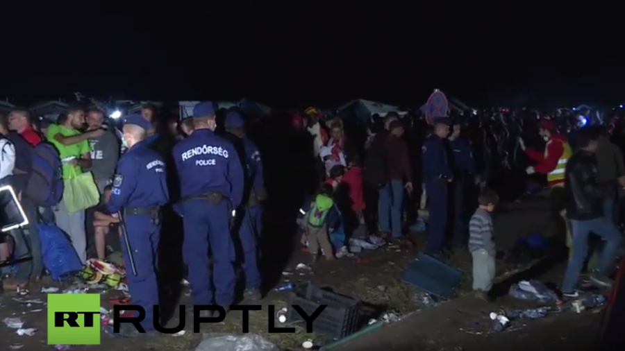 Live vor Ort bei den Flüchtlingen in Röszke