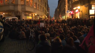 Antifa 'empfängt' LEGIDA in Leipzig