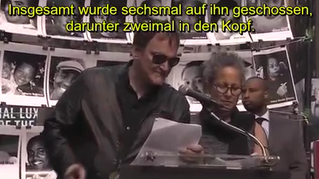 Quentin unchained: Tarantino nimmt an Dauerkundgebung gegen Polizeigewalt in New York teil