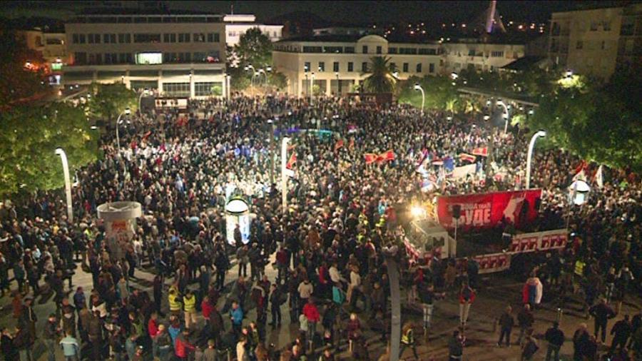 20.000 Menschen demonstrieren in Montenegro gegen Pro-NATO-Kurs der Regierung