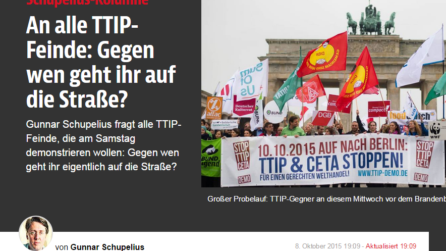 Antwort an die B.Z.: TTIP-Gegner „fundamentalistisch, nationalistisch und hysterisch“?