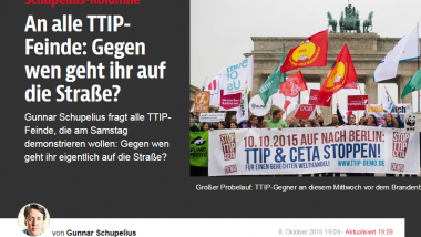 Antwort an die B.Z.: TTIP-Gegner „fundamentalistisch, nationalistisch und hysterisch“?