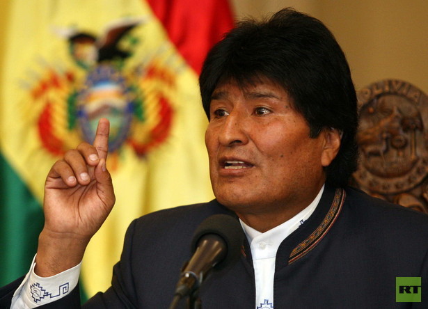 Präsident von Bolivien und scharfer US-Kritiker Evo Morales auf Staatsbesuch in Deutschland