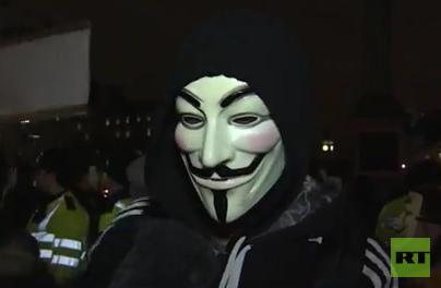 Anonymous wird wütend: Million Mask March in London schlägt in Gewalt um