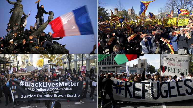 Globaler Protest-Rückblick 2015 - Ein Jahr der Massendemonstrationen