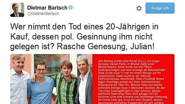Angebliche Messerattacke auf Linken-Politiker in Wismar - Alles nur erfunden?