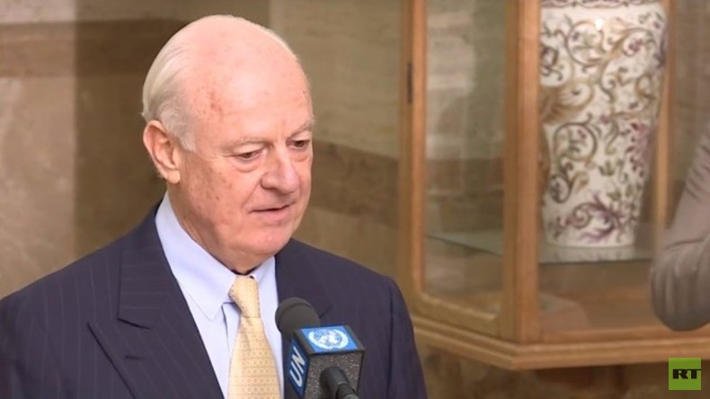 Live: UN-Gesandter für Syrien Mistura gibt Presseinformation zu Syrien-Gespräche in Genf