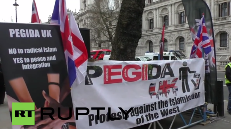 Live: Pegida und Gegenprotest demonstrieren in Birmingham