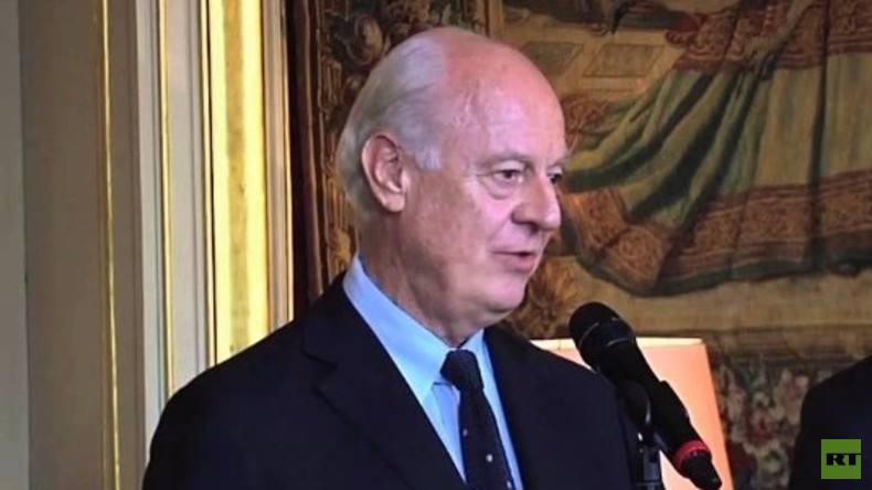 Live: De Mistura zu humanitärem Zugang in Syrien nach Treffen in Genf - Pressekonferenz