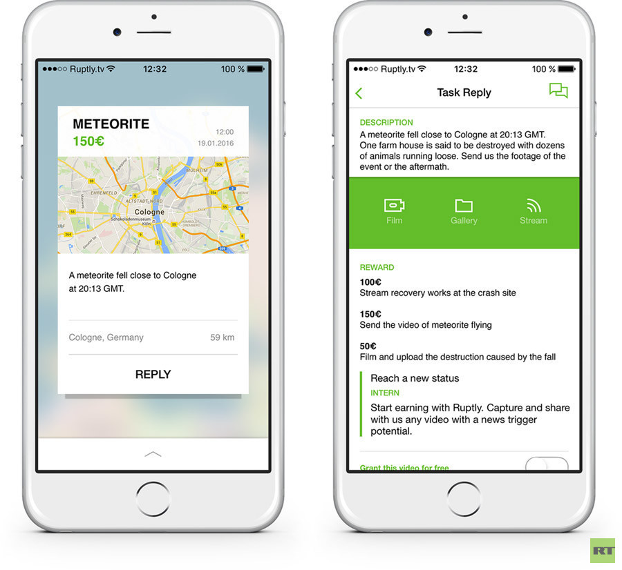 Ruptly startet Bürger-Journalismus der nächsten Generation mit der App "Ruptly Stringer"