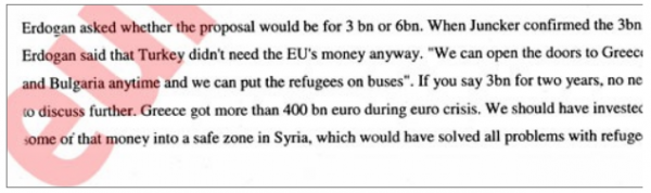 Hat Erdogan die EU mit Flüchtlingen erpresst? Verhandlungsprotokoll zum 3 Milliarden-Deal geleakt
