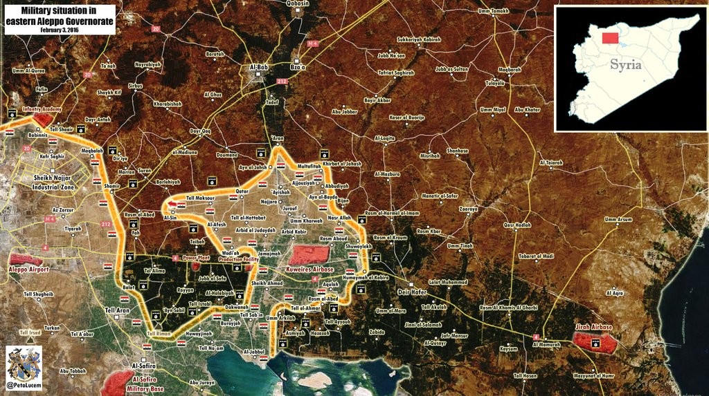 RT Deutsch Analyse und Grafik des Tages: Entscheidungsschlacht um Aleppo